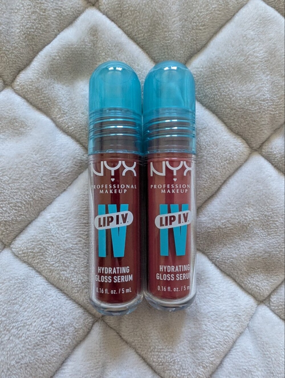 NWT nyx Lip I.V. Lip Stain Hydrating Gloss Serum, 2x